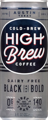 High Brew Coffee Cold-Brew Black & Bold - 8 Fl. Oz. - Image 2