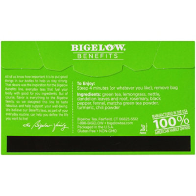 Bigelow Benefits Green Tea Turmeric Chili Matcha - 18 Count - Image 5