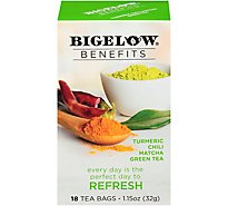 Bigelow Benefits Green Tea Turmeric Chili Matcha - 18 Count