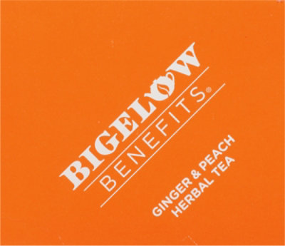 Bigelow Benefits Herbal Tea Ginger & Peach - 18 Count - Image 4