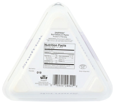 Snofrisk Spreadable Cheese With Red Onion And Thyme - 4.4 Oz - Image 2