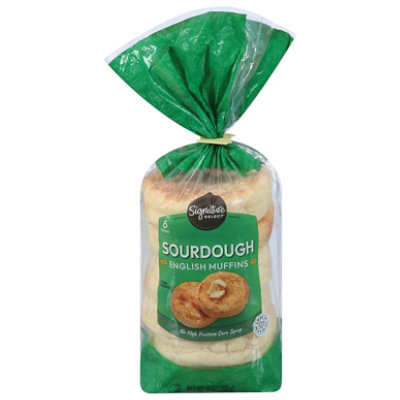 Signature SELECT Sourdough English Muffin 6 Count - 13 Oz - Image 3