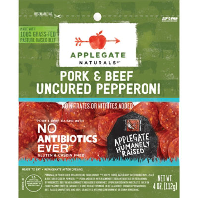 Applegate Natural Uncured Pork & Beef Pepperoni - 4oz - Image 3