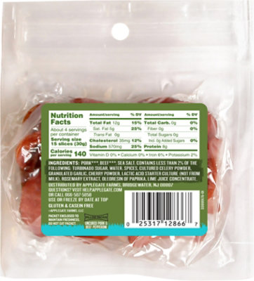 Applegate Natural Uncured Pork & Beef Pepperoni - 4oz - Image 7