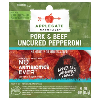 Applegate Natural Uncured Pork & Beef Pepperoni - 4oz - Image 1