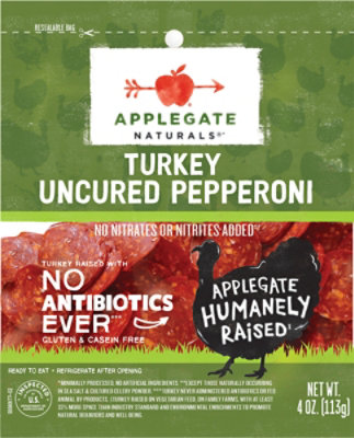 Applegate Natural Uncured Turkey Pepperoni - 4oz - Image 2