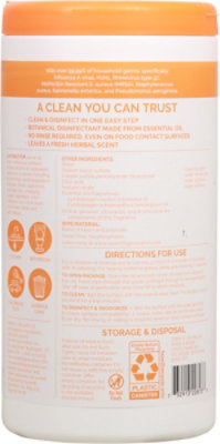 Seventh Generation Lemongrass Citrus Disinfecting Wipes - 70 Count - Image 3