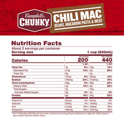 Campbell's Chunky Chili Mac Soup - 18.8 Oz - Image 4