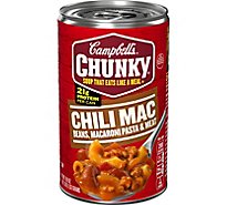 Campbells Chunky Soup Chili Mac Beans Macaroni Pasta & Meat - 18.8 Oz