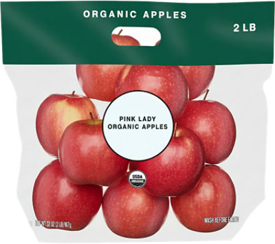 Pink Lady Organic Apples Prepacked Bag - 2 Lb - Image 1