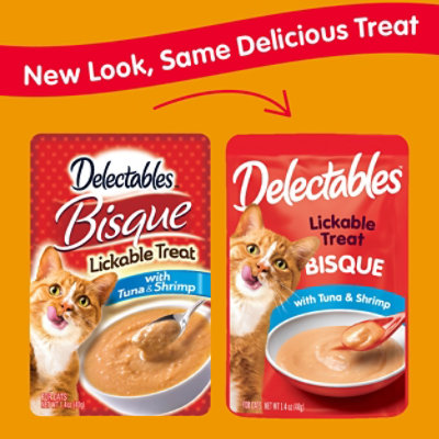 Delectables Lickable Treat Bisque Tuna & Shrimp - 1.4 Oz - Image 3