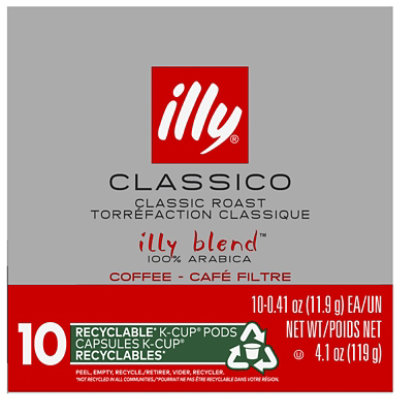 illy Coffee Arabica K-Cup Pods Medium Roast Coffee - 10-0.41 Oz