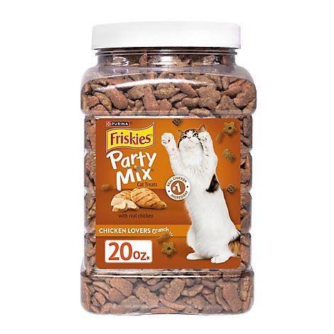 Purina Friskies Cat Treats Party Mix Chicken Lovers - 20 Oz