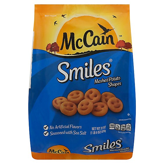 McCain Mashed Potatoes Shapes Smiles - 22 Oz