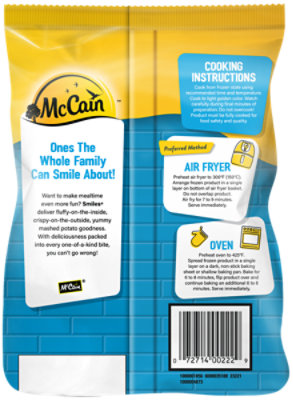 McCain Smiles Mashed Potato Shapes - 22 Oz - Image 2