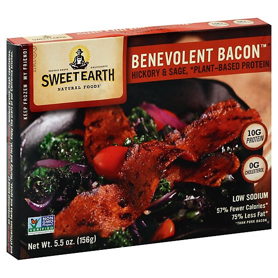 Sweet Earth Natural Foods Bacon Benevolent Hickory & Sage - 5.5 Oz