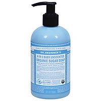 Dr. Bronners Organic Soap Pump Sugar 4 In 1 Baby Unscented - 12 Oz - Image 3