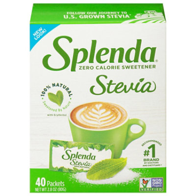 Splenda Naturals Sweetener No Calories Stevia Extract Packets - 40 Count