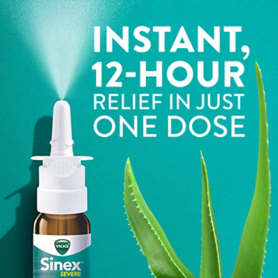 Vicks Sinex Severe Nasal Decongestant Ultra Fine Mist Moisturizing - 0.5 Fl. Oz. - Image 2