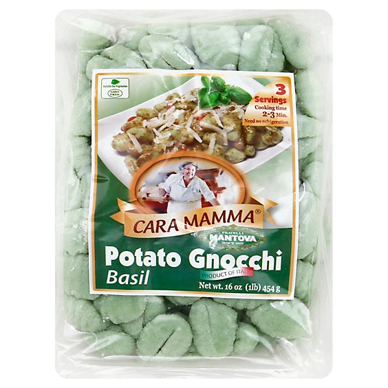 Mantova Gnocchi Cara Mamma Potato Basil Bag - 16 Oz
