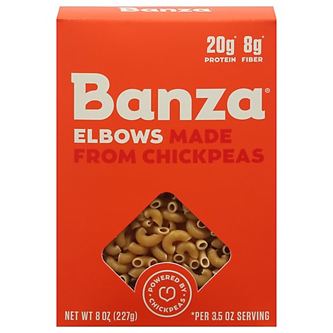 Banza Pasta Chickpea Elbow - 8 Oz
