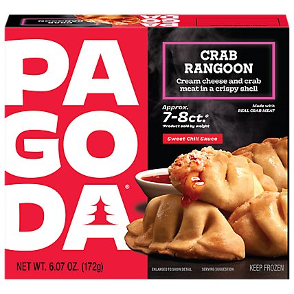 PAGODA Crab Rangoon Frozen - 6.07 Oz - Image 2