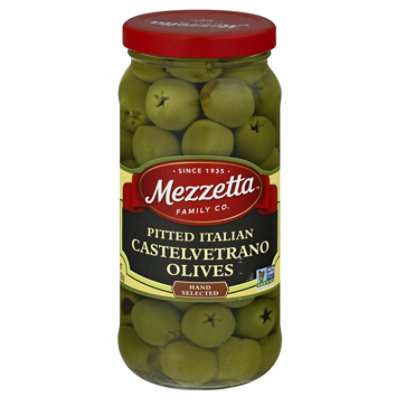 Mezzetta Olives Italian Castelvetrano Pitted - 8 Oz