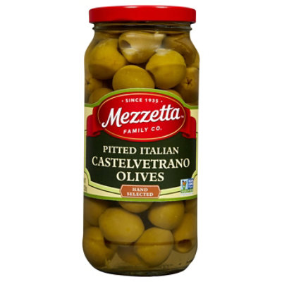 Mezzetta Olives Italian Castelvetrano Pitted - 8 Oz