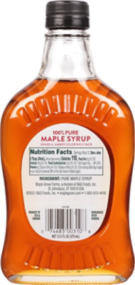 Maple Grove Farms Maple Syrup 100% Pure Dark Amber - 12.5 Fl. Oz. - Image 5