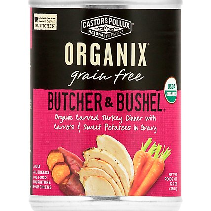 Castor & Pollux Organix Dog Food Grain Free Butcher & Bushel Turkey Carrots & Potatoes - 12.7 Oz - Image 2