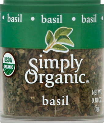 Simply Organic Basil - 0.18 Oz