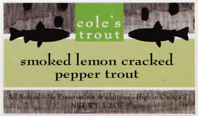 Coles Trout Smoked Lemon Cracked Pepper - 3.2 Oz - Image 2