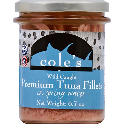 Coles Tuna Fillets Premium Wild Caught in Spring Water - 6.7 Oz - Image 2