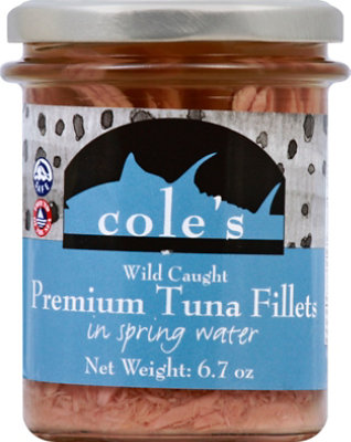 Coles Tuna Fillets Premium Wild Caught in Spring Water - 6.7 Oz - Image 2