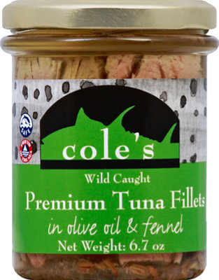 Coles Tuna Fillets Premium Wild Caught in Olive Oil & Fennel - 6.7 Oz - Image 2