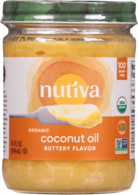 Nutiva Nurture Vitality Coconut Oil Organic Buttery Flavor - 14 Fl. Oz. - Image 2