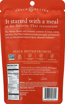 Sahale Snacks Snack Better Cashews Glazed Mix Thai - 4 Oz - Image 3