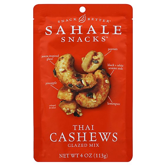 Sahale Snacks Snack Better Cashews Glazed Mix Thai - 4 Oz
