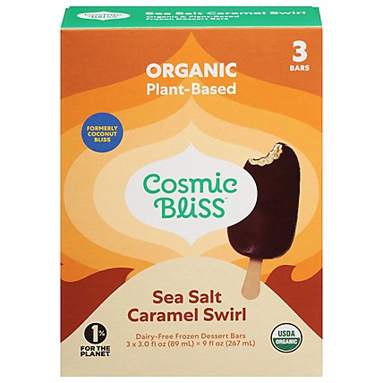 Coconut Bliss Organic Frozen Dessert Non-Dairy Bars Salted Caramel In Chocolate 3 Count - 9 Oz - Image 2
