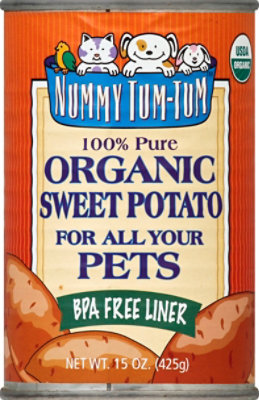 Nummy Tum-Tum Pet Food Organic For All Your Pets Sweet Potato Can - 15 Oz - Image 2