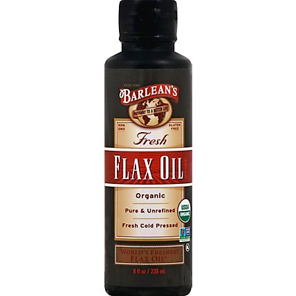 Barleans Pure Flax Oil - 8 Oz - Image 2