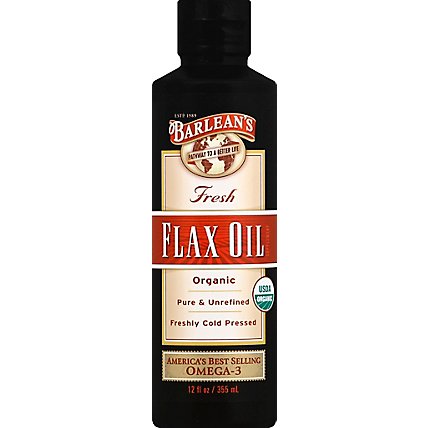 Barleans Pure Flax Oil - 12 Oz - Image 2