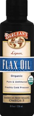 Barleans Lignan Flax Oil - 8 Oz - Image 2