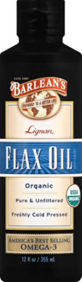 Barleans Lignan Flax Oil - 12 Oz - Image 2