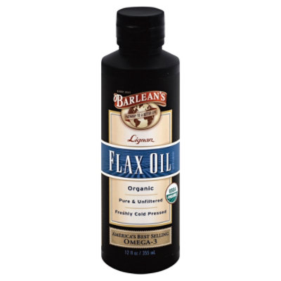 Barleans Lignan Flax Oil - 12 Oz - Image 1