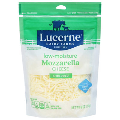 Lucerne Cheese Shredded Mozzarella Whole Milk Low-Moisture - 8 Oz
