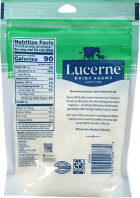 Lucerne Cheese Shredded Mozzarella Whole Milk Low-Moisture - 8 Oz - Image 5