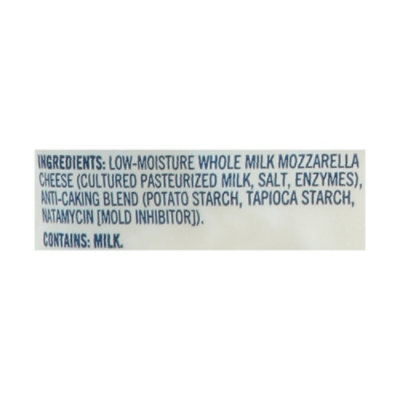 Lucerne Cheese Shredded Mozzarella Whole Milk Low-Moisture - 8 Oz - Image 4