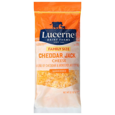 Lucerne Cheese Finely Shredded Cheddar Jack - 32 Oz - Image 2