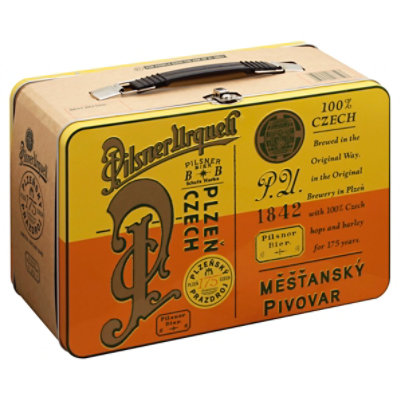 Pilsner Urquell Beer Cans 4.4% ABV - 4-16.9 Fl. Oz. - Image 1